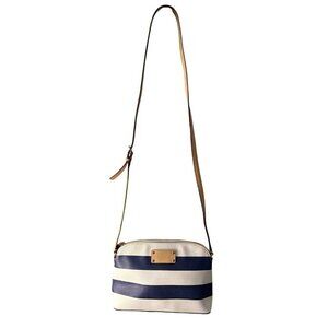 Kate Spade Hanna Crossbody Handbag With Adjustable Strap Blue Navy Stripe NWOT